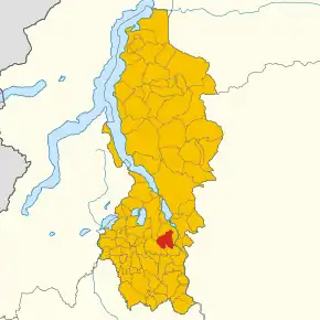 Poziția localității Valgreghentino