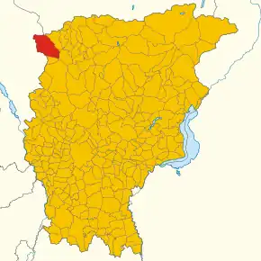 Poziția localității Valtorta