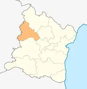 Poziția localității Vetrino