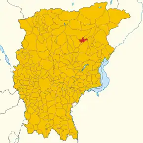 Poziția localității Villa d'Ogna