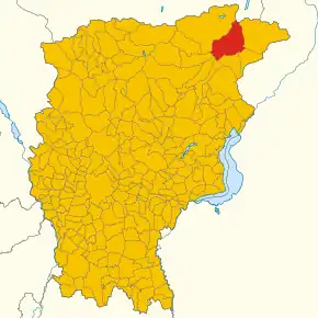 Poziția localității Vilminore di Scalve