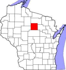 Localizare Comitatului Lincoln în statul Wisconsin