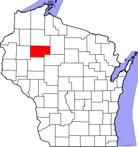Localizare Comitatului Rusk în statul Wisconsin
