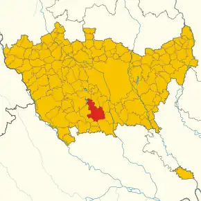 Poziția localității Zibido San Giacomo