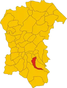 Poziția localității Abbateggio