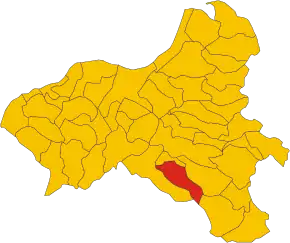 Poziția localității Acquaro