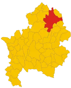Localizarea Agnone în Provincia Isernia