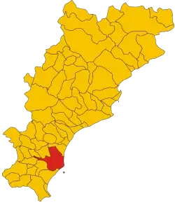 Poziția localității Albenga