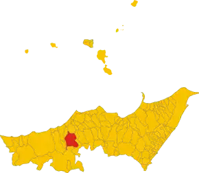 Poziția localității Alcara li Fusi