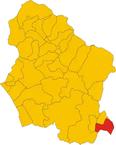 Localizarea Altopascio în Provincia Lucca