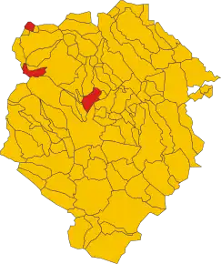 Poziția localității Andorno Micca