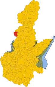 Poziția localității Angolo Terme