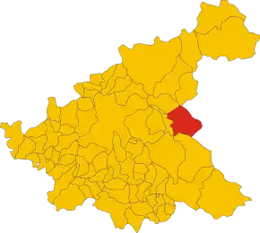 Poziția localității Antrodoco