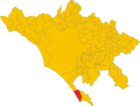 Poziția localității Anzio