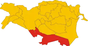 Poziția localității Argenta