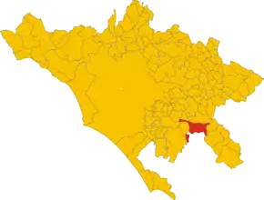 Poziția localității Artena