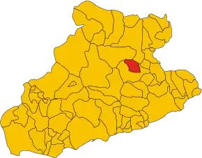 Localizarea în provincia Imperia