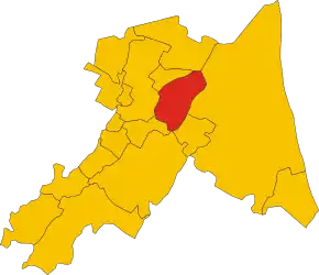 Poziția localității Bagnacavallo