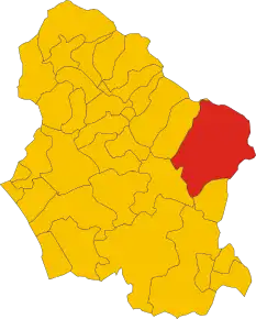 Localizarea Bagni di Lucca în Provincia Lucca