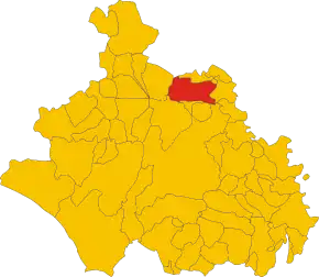 Poziția localității Bagnoregio