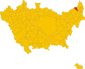 Poziția localității Basiano