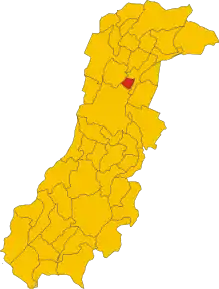 Poziția localității Bastiglia