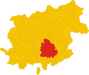 Poziția localității Benevento