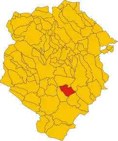 Poziția localității Benna