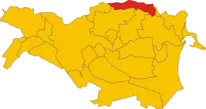 Poziția localității Berra