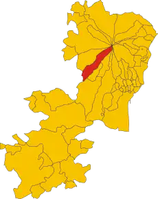 Poziția localității Biancavilla