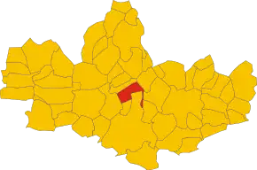 Poziția localității Biassono