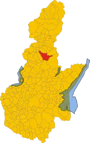 Poziția localității Bienno