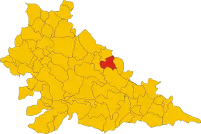 Poziția localității Bigarello