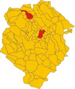 Poziția localității Bioglio