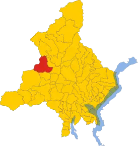 Poziția localității Bognanco