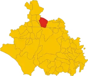 Poziția localității Bolsena