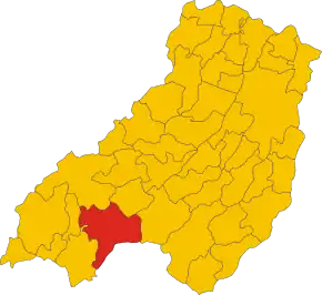 Poziția localității Borgo Val di Taro