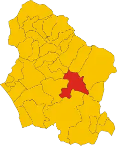 Localizarea Borgo a Mozzano în Provincia Lucca