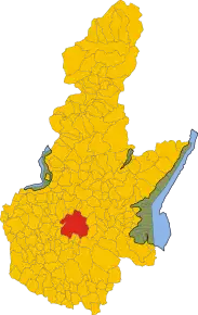 Poziția localității Comune di Brescia