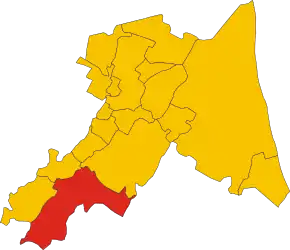 Poziția localității Brisighella