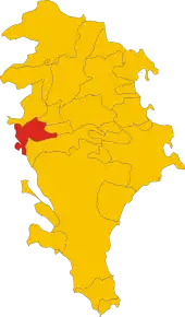 Poziția localității Buscemi