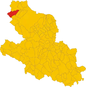 Poziția localității Cagnano Amiterno