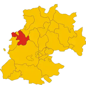 Poziția localității Calascibetta