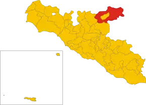 Poziția localității Cammarata