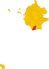 Poziția localității Campobello di Mazara
