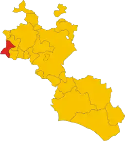 Poziția localității Campofranco