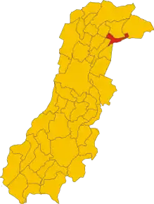 Poziția localității Camposanto