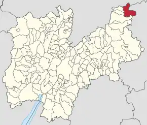 Poziția localității Canazei