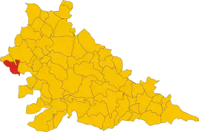 Poziția localității Canneto sull'Oglio