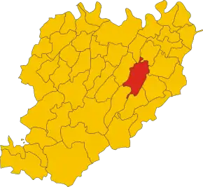 Poziția localității Carpaneto Piacentino